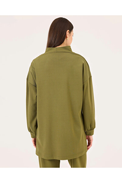 SCL Туніка з високим коміром і каменем