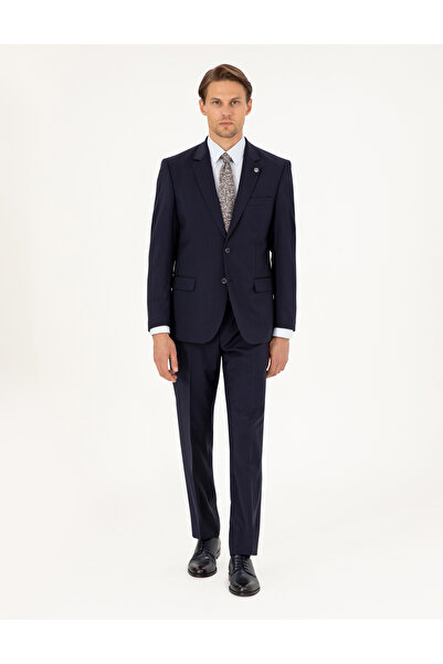 Pierre Cardin Lacivert Slim Fit %100 Yün Takım Elbise 50294275-VR033