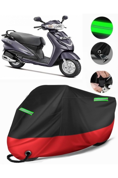 MotoEN غطاء دراجة نارية ممتاز متوافق مع Hero Duet LX 110 (متوافق مع القفل) أس...