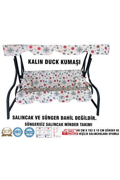 Vip Home Concept Lüks DUCK Vip Salıncak Minder Seti 3 Kişilik (SÜNGERSİZ) Ten...