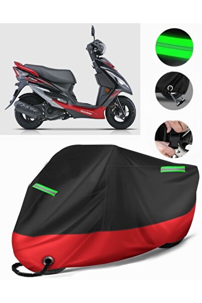 MotoEN Haojue Hj 125t-10 Compatible Premium Motorcycle Tarpaulin (Lock Compat...