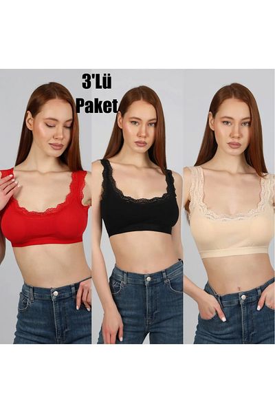 NARIYA Γυναικείο σουτιέν 3 τεμαχίων Half Singlet Bamboo Fabric Gatherer με εσωτερικό μαξιλαράκι Ευέλικτο βαμβακερό χωρίς σύρμα Άνετο σουτιέν