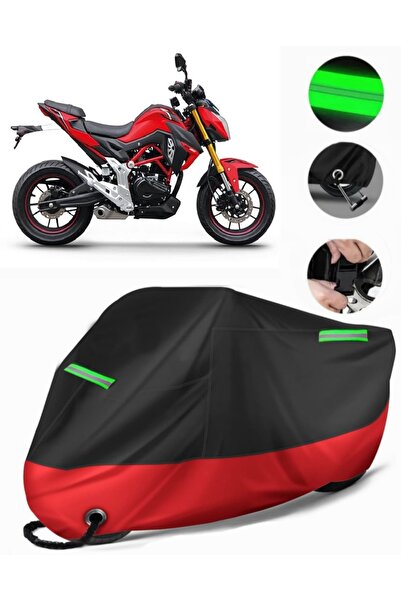 MotoEN Rks Rn 180 Compatible Premium Motorcycle Tarpaulin (Lock Compatible) B...