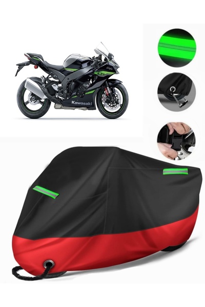 MotoEN غطاء دراجة نارية ممتاز متوافق مع Kawasaki Ninja ZX-10R (متوافق مع القف...