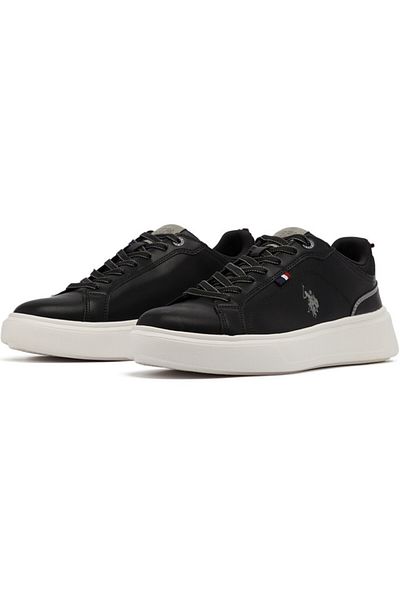U.S. Polo Assn. Men's Black Low-Top Sneakers - Designed for Style, Comfort & Versatile Look