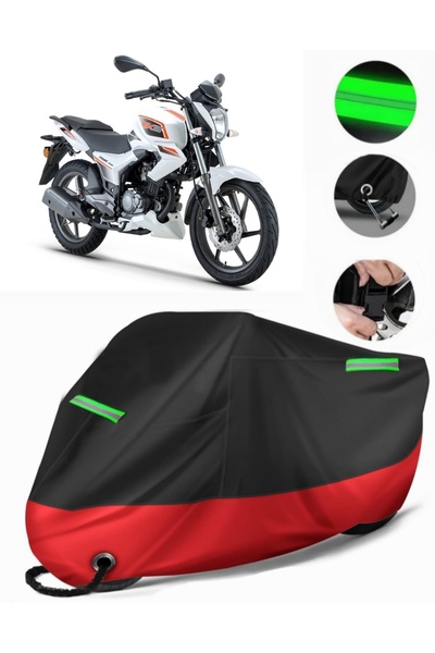 MotoEN Rks Rk150-S Compatible Premium Motorcycle Tarpaulin (Lock Compatible) ...