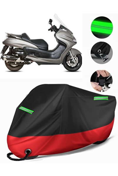 MotoEN غطاء دراجة نارية ممتاز متوافق مع Yamaha Majesty 400 (متوافق مع القفل) ...