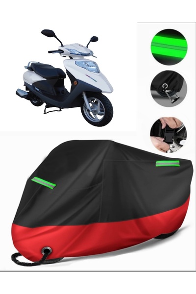 MotoEN Motolux Ceo 110 Compatible Premium Motorcycle Tarpaulin (Lock Compatib...