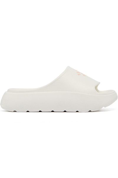 U.S. Polo Assn. Women's White Slides - High-Quality Sole Lightweight & Trendy Design