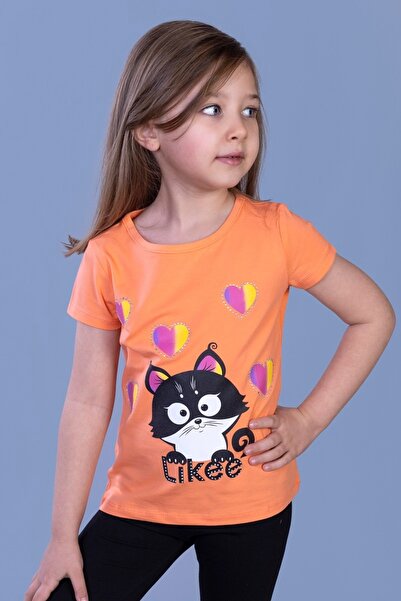 Toontoy Μπλουζάκι για κορίτσια Likee Cat με τύπωμα