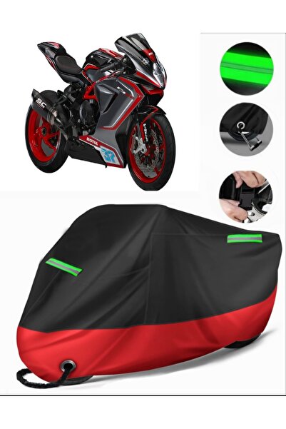 MotoEN غطاء دراجة نارية ممتاز متوافق مع MV Agusta F3 800 RC (متوافق مع القفل)...