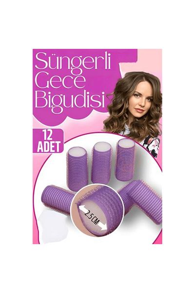 ModaCar Hvt ®   Sponge Night Hair Roller 2.5 cm 12 Pieces Solingen Professional