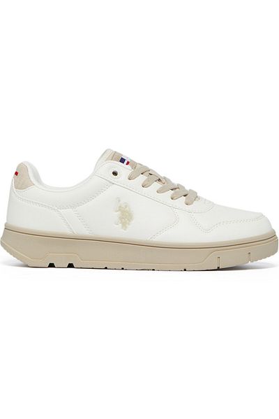 U.S. Polo Assn. Women's Beige Low-Top Sneakers - Lightweight, Comfortable Casual Shoes