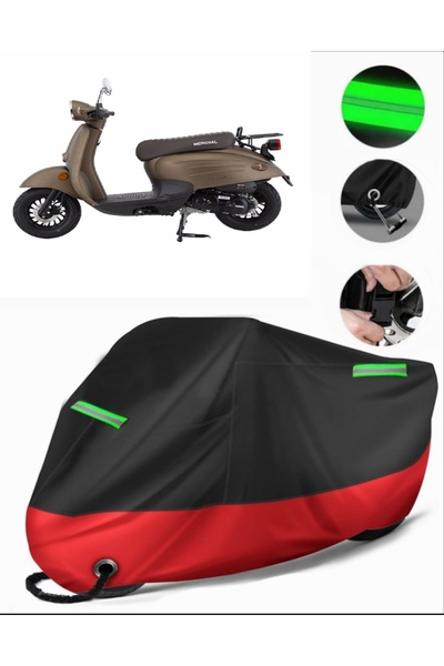 MotoEN Mondial 50 Turismo Compatible Premium Motorcycle Tarpaulin (Lock Compa...