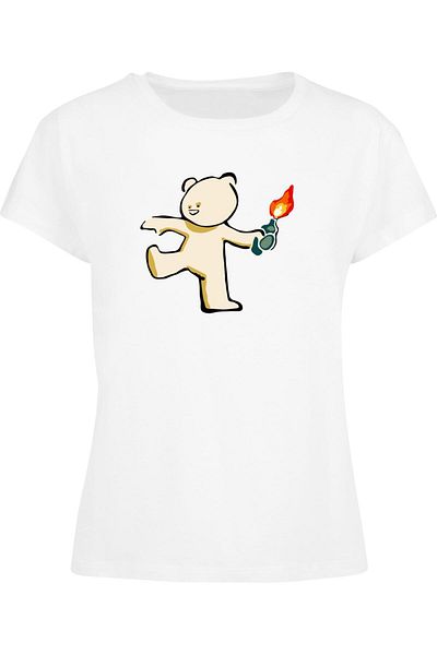 Merchcode Ladies Brandalised - Molotov Teddy Box Tee