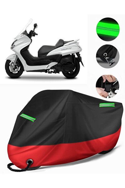 MotoEN Yamaha Majesty 125 Compatible Premium Motorcycle Tarpaulin (Lock Compa...