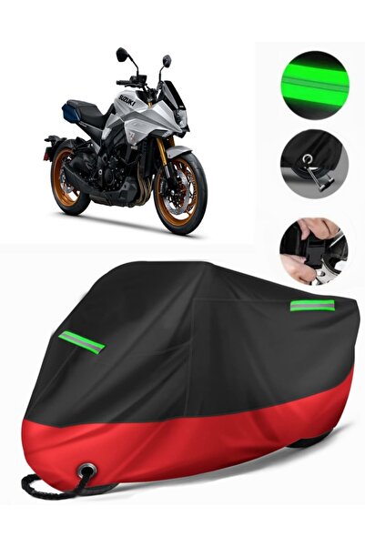 MotoEN غطاء دراجة نارية ممتاز متوافق مع سوزوكي كاتانا (متوافق مع القفل) أسود-...