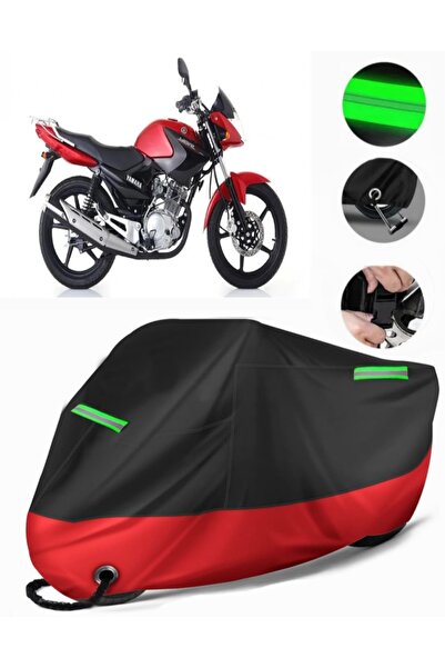 MotoEN غطاء دراجة نارية ممتاز متوافق مع Yamaha YBR 125 (متوافق مع القفل) أسود...