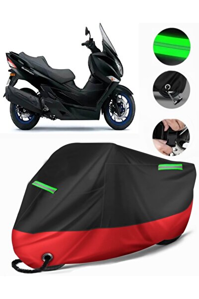 MotoEN سوزوكي بورجمان AN 400 متوافق مع القماش المشمع للدراجات النارية (متوافق...
