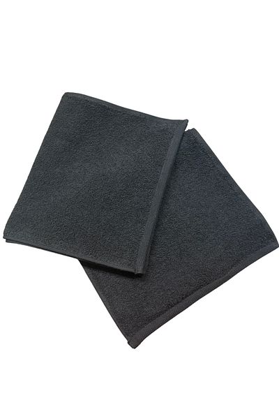 S&R 2 τεμάχια Μαύρη αθλητική πετσέτα 30x100 cm Πετσέτα γυμναστικής 100% βαμβάκι