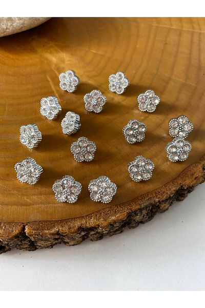 canan dizayn Special Stone Nickel Button 12mm (10 Pcs)