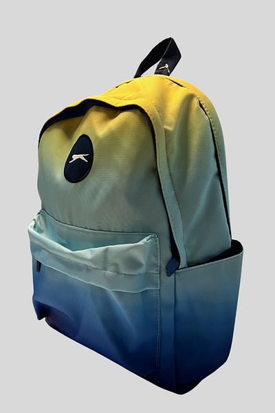 Slazenger Rucsac de școală cu fermoar cu mai multe compartimente, imprimat pentru copii