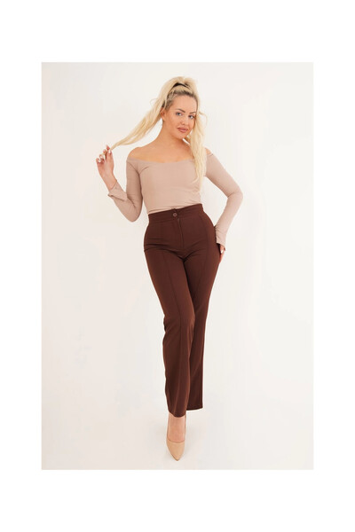 Cotton Mood 23254221 Camisole Madonna with Collar and Slit at the Ankle, Long. Sleeve Blouse Tas