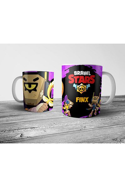 Pixxa Brawl Stars Finx Mug Cup Model 1