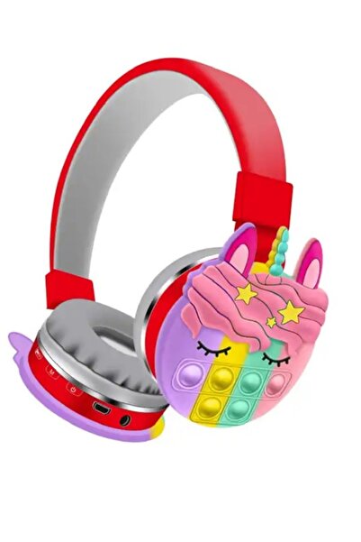 JUNGLEE ÇOÇUKLAR İÇİN BLUETOOTH KULAKLIK KARİKATÜR POPİT SD KART GİRİŞLİ ŞARJ...