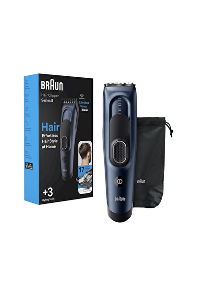 Braun Hair Clipper Series 5with 3 Tools HC5350 - Dark Blue