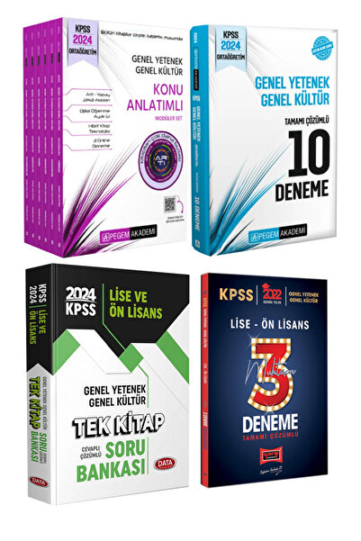 Pegem Akademi Yayıncılık 2024 Pegem KPSS Ortaöğretim Konu Anlatım+10 Deneme+Y...