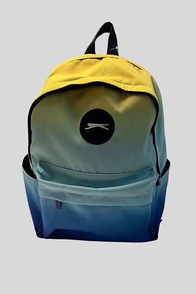 Slazenger Rucsac de școală cu fermoar cu mai multe compartimente, imprimat pentru copii