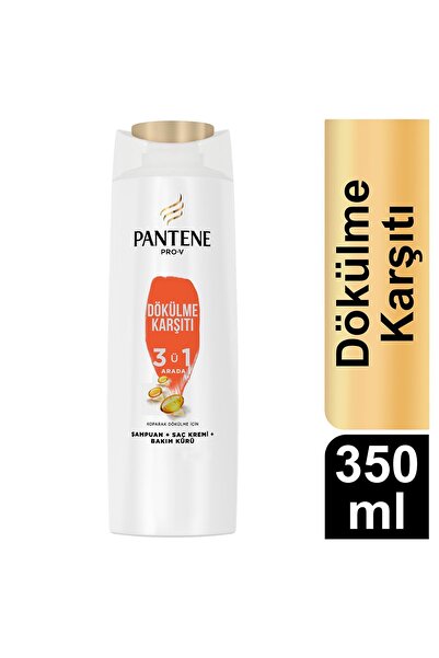 Pantene 350 Ml Şampuan 3in1 Saç Dökülmesine Karşı x3 Adet