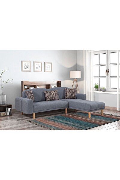 Meser Mobilya Dante Netflix, Tv Koltuğu, Şönil Kumaş Açılır Ahşap Naturel Köş...