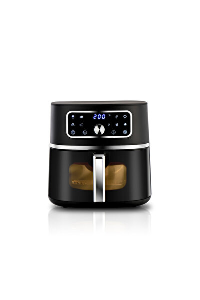 ALSAIF Electric Air Healthey Fryer With Digital To Fry, Bake, Grill, Roast Or Reheat, Size 6l, 1750w Black