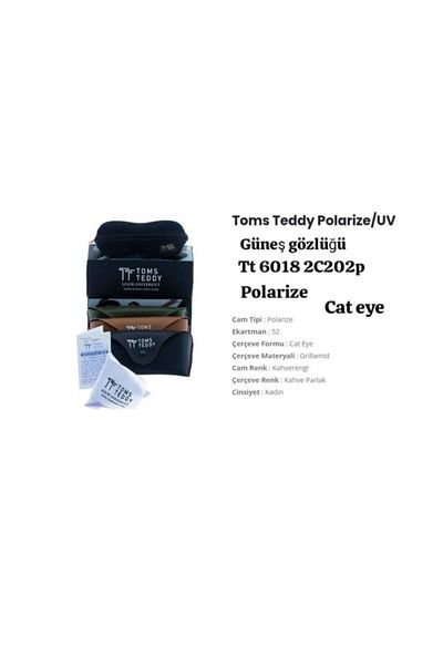 Toms Teddy Tt6018-2 C202P 52Ekt Women's Polarized Sunglasses