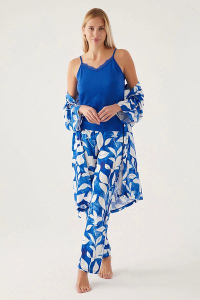 Pierre Cardin Γυναικείο Σετ Πυτζάμες Μπλε κοντομάνικο