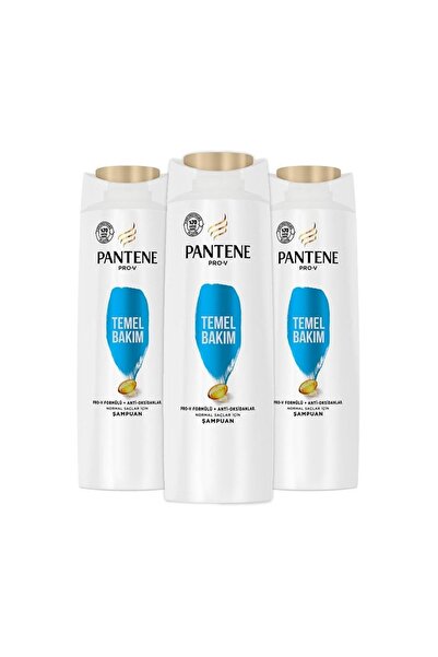 Pantene 350 مل شامبو للعناية الأساسية ×3