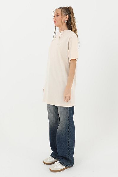 REMSA Beige 30727 College Basic T-Shirt Tunic Innerwear