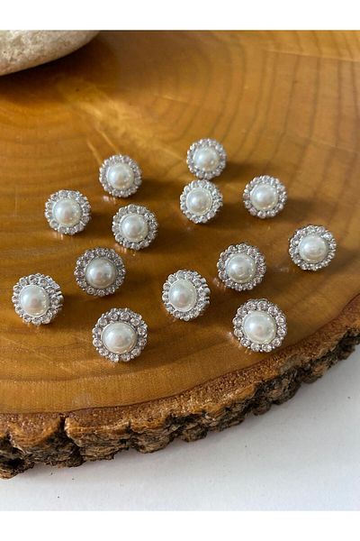 canan dizayn Special Stone 12.5 mm (20 Size) Nickel Button (10 Pcs)