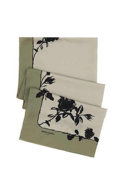 Pierre Cardin Khaki Silk Shawl 50307820 -Vr027