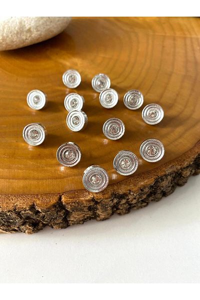 canan dizayn Special Stone 11.5 mm (18 Boy) Ufo Nickel Button (15 Pcs)
