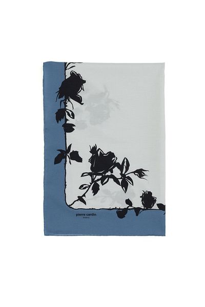 Pierre Cardin Blue Silk Shawl 50307820 -Vr249