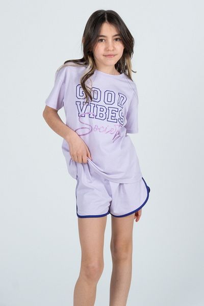 Kyron Girl's 100% Cotton Bottom Top Set / Shorts & T-Shirt