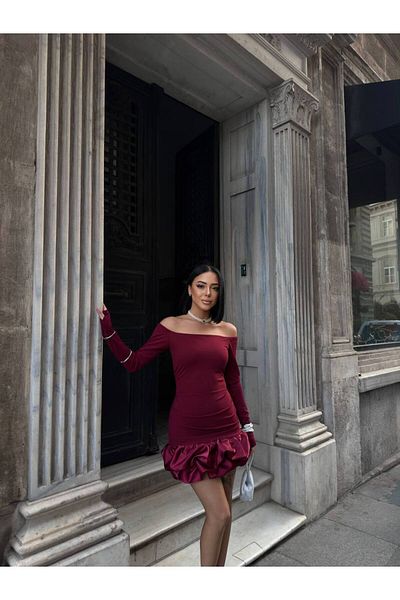 JANSO GROUP -FIRFIR DETALIAT - ROCHIE MINI TĂBĂ TRICOTATĂ