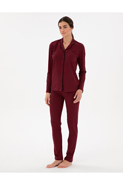 Pierre Cardin Burgundy Pajama Set 50311129 -Vr014