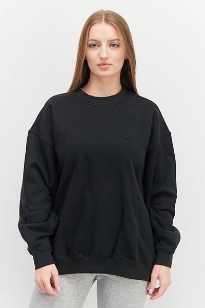 adidas Women Sportswear Fit Embroidered Logo Sweatshirt, Black