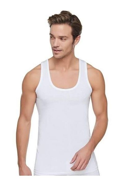 KEYAL Tutku Silver 3001 Pack of 6 Cotton Combed Men's Undershirts