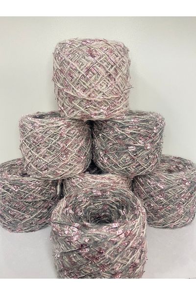 göçer Acrylic Cream Medium Gray Transition Rose Glitter Butterfly Visual Net 680 Gr