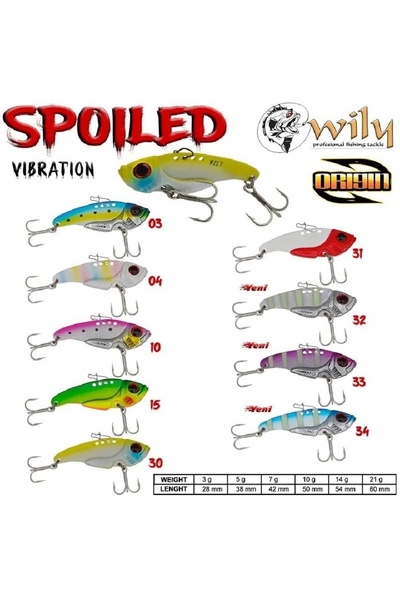 Wily Jig Yemi Spoiled Baby Vibrasyon 5Cm 10Gr Renk:10